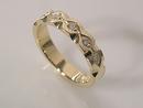 Fluted Gold & Diamond Band